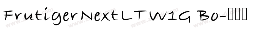 FrutigerNextLTW1G Bo字体转换